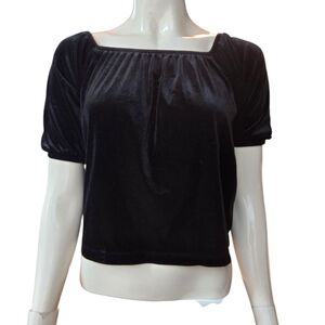 Girls 14/16 XL Old Navy Black Velvet top